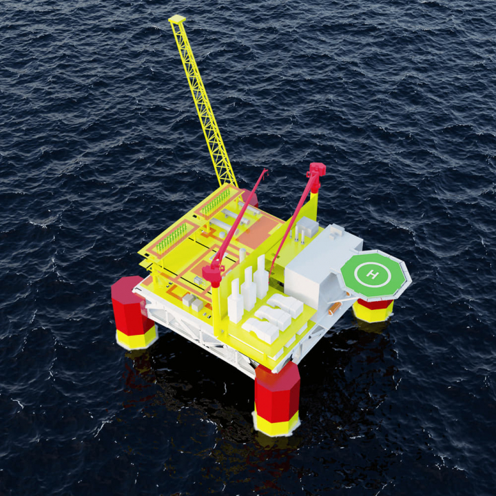 Sevan DWT представила новую концепцию полупогружной добывающей платформы