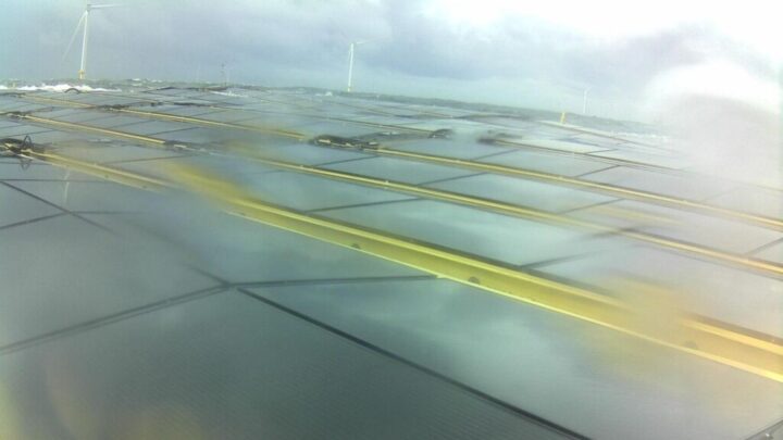 Плавучая солнечная электростанция в Северном море выдержала первый шторм