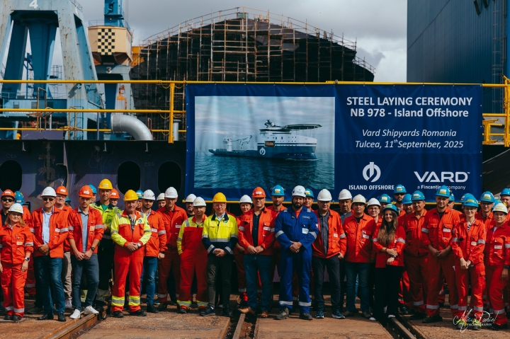 VARD заложила киль второго гибридного судна для Island Offshore