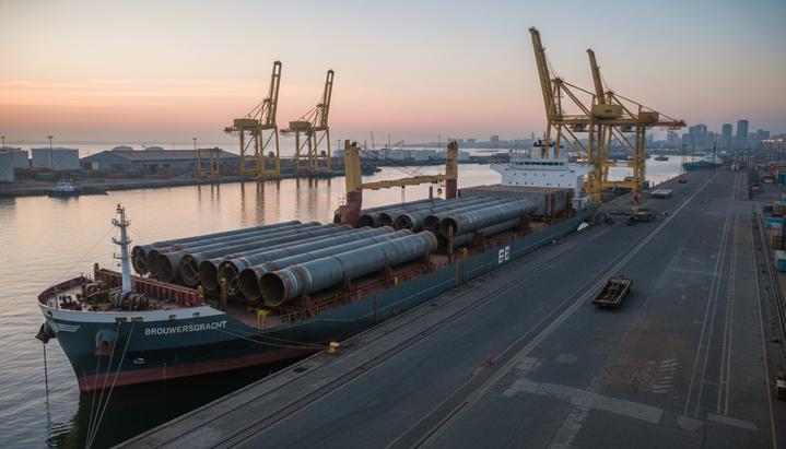 Два судна Spliethoff прибыли в Бразилию для газового проекта Raia