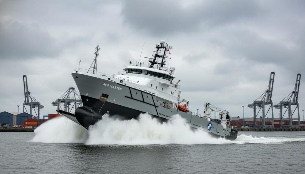 В Нидерландах спустили на воду новое исследовательское судно Geo Master
