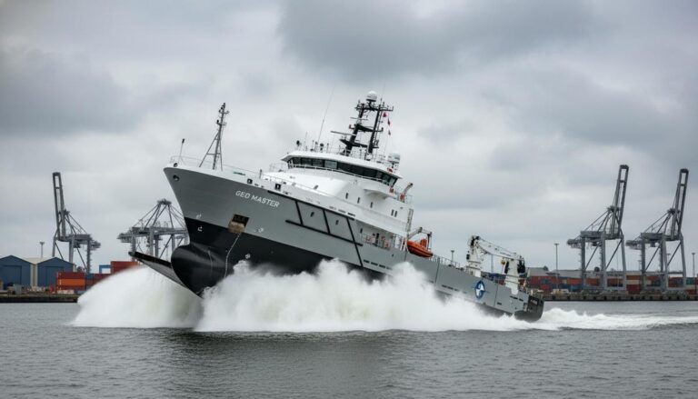 В Нидерландах спустили на воду новое исследовательское судно Geo Master
