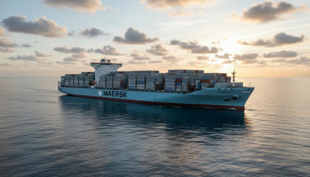 Maersk получил первый из шести контейнеровозов на метаноле из Китая