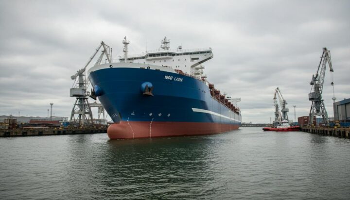 В Польше спущен на воду корпус кабелеукладочного судна Altera