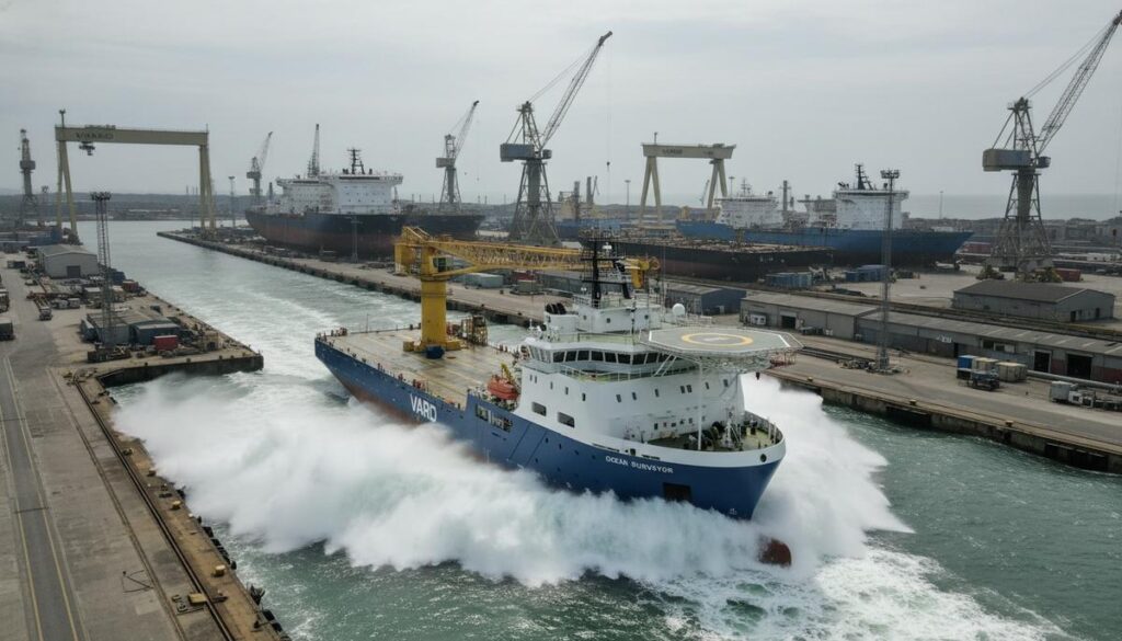 VARD спустила на воду первое из двух гибридных судов для Island Offshore