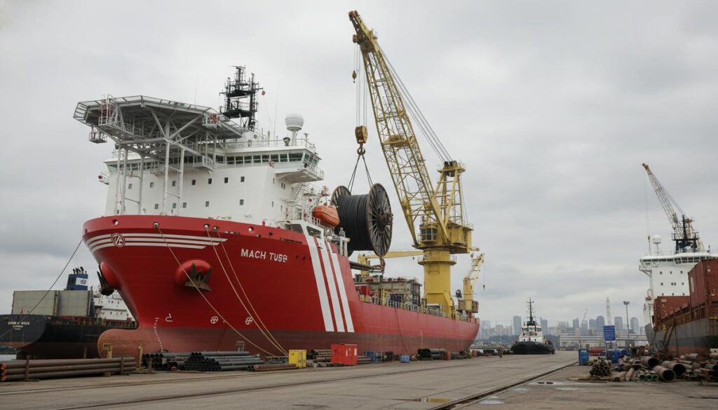 В Китае спущено на воду многоцелевое судно для глубоководных работ