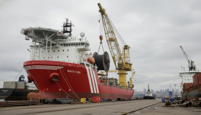 В Китае спущено на воду многоцелевое судно для глубоководных работ
