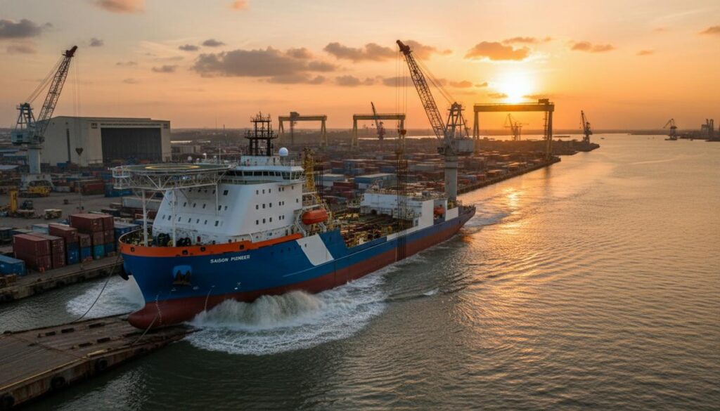 Вьетнамская верфь Song Cam спустила на воду судно REM Ocean для Rem Offshore