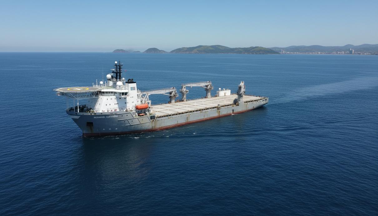 Petrobras продлила фрахт судна Normand Fortress за 56 млн долларов Судно Normand Fortress на стоянке в море у берегов Бразилии