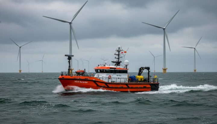 Van Oord испытала автономное судно на ветроэлектростанции в Северном море