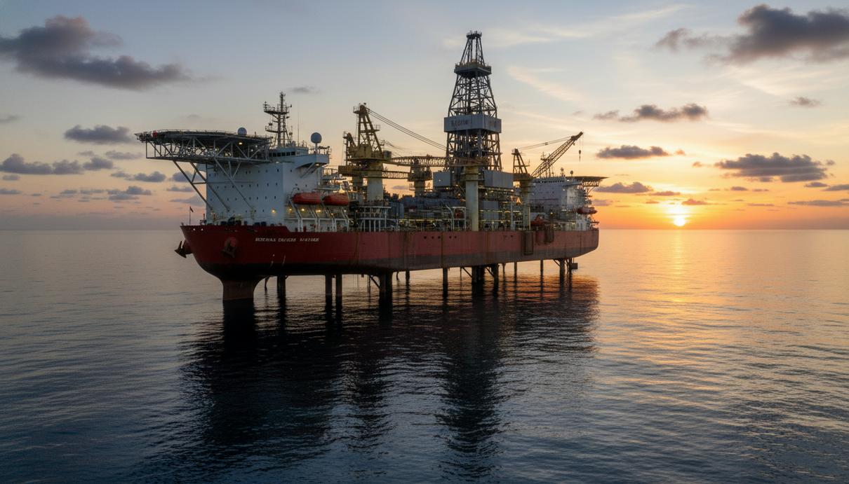 Seadrill получила контракты на бурение в США, Бразилии и Анголе Глубоководное буровое судно со сложным техническим оборудованием в открытом море