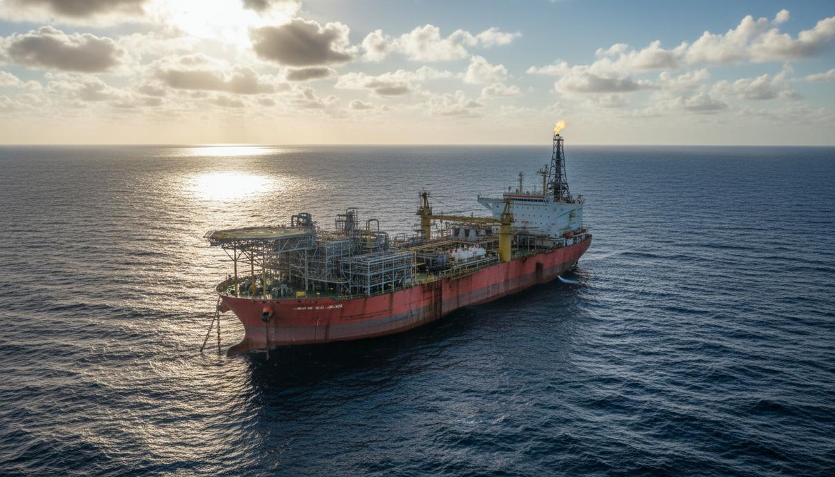 Petrobras и SBM Offshore построят две FPSO для проектов в Бразилии на $12 млрд Крупное промышленное судно FPSO для добычи нефти и газа на воде в открытом океане
