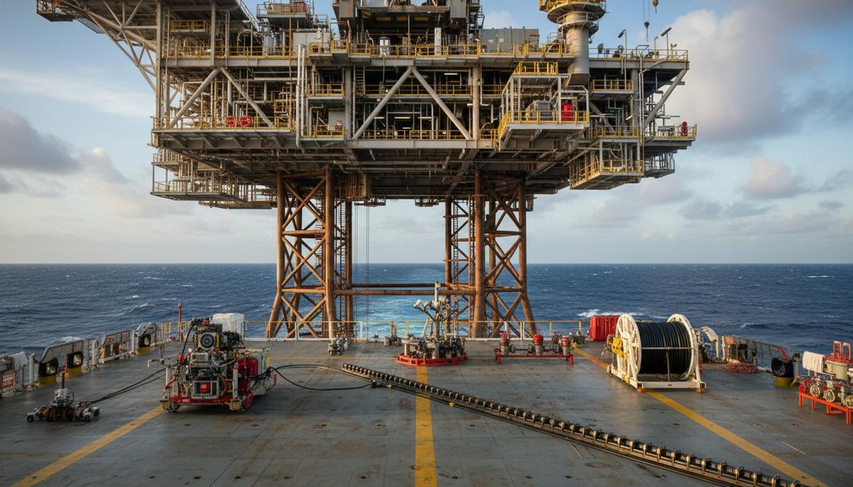 Expro получила пятилетний контракт в Мексиканском заливе на 25 млн долларов Подводное нефтегазовое оборудование и стальные клапаны на палубе судна в Мексиканском заливе