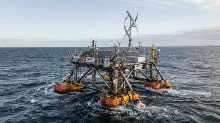 NoviOcean вывела на испытания гибридную морскую энергоплатформу