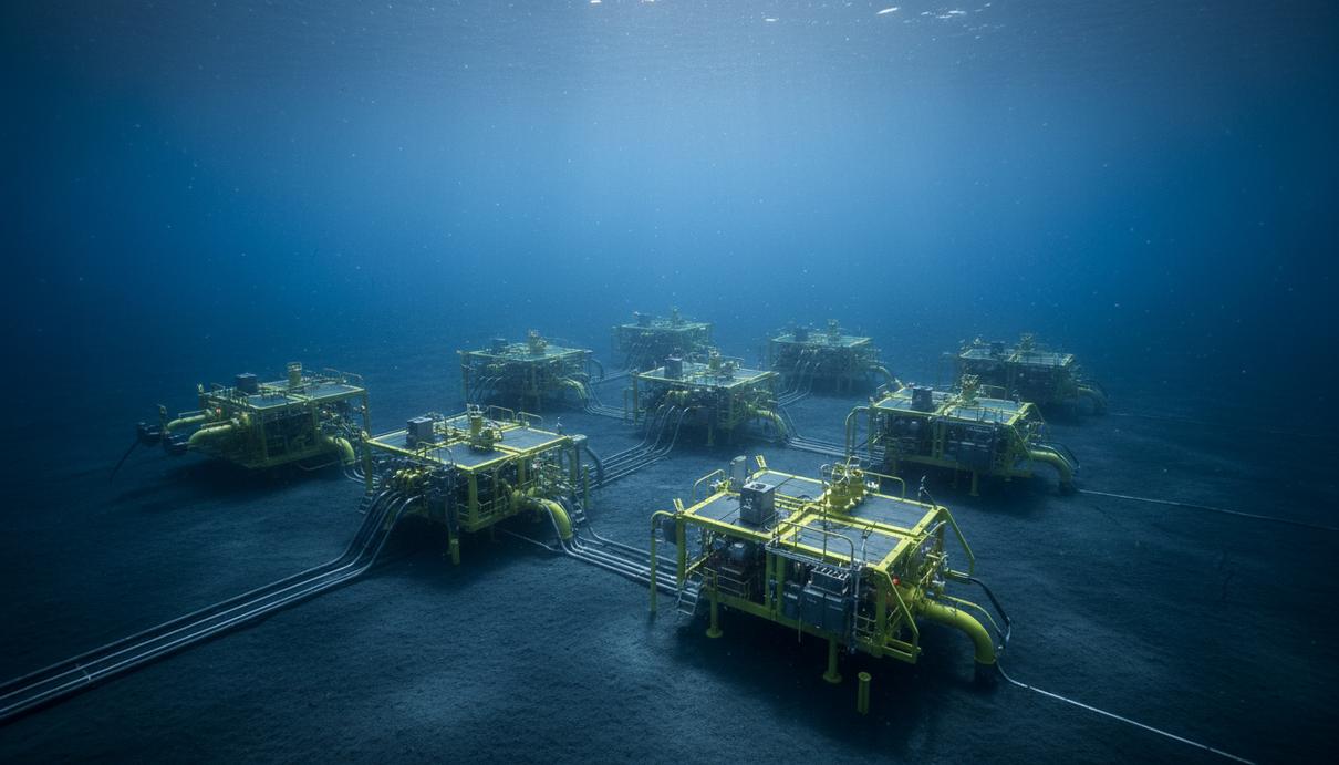 Equinor вложит 6 млрд крон в новую серию подводных проектов на шельфе Норвегии Подводное добычное оборудование на дне Северного моря. Новые манифольды и трубопроводы на морском дне для разработки нефтегазовых месторождений.