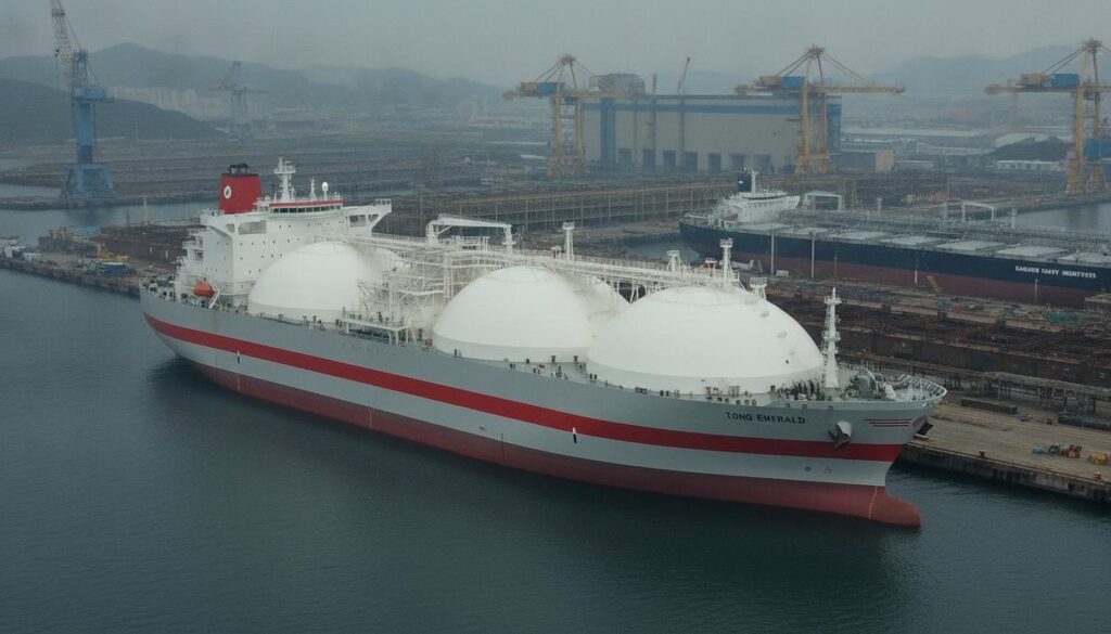 «K» LINE и Toho Gas назвали свой новый СПГ-танкер в Южной Корее