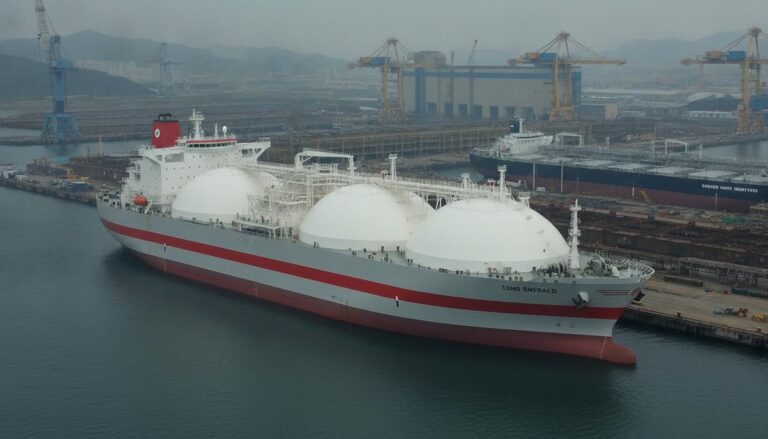 «K» LINE и Toho Gas назвали свой новый СПГ-танкер в Южной Корее