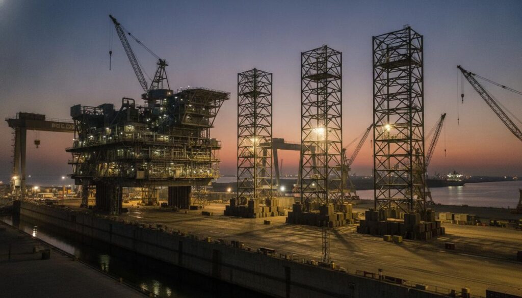 Саудовская верфь IMI впервые изготовит морские платформы по заказу Lamprell