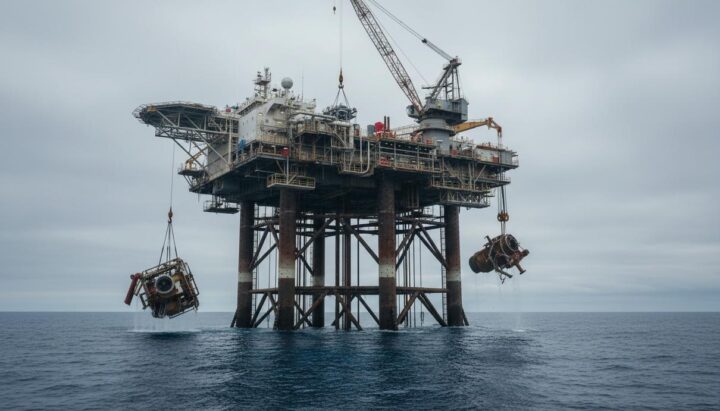 Perenco ликвидировала подводные скважины на юге Северного моря