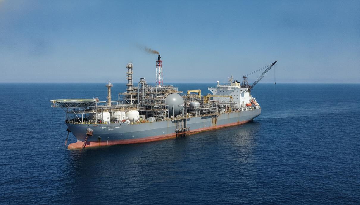 McDermott и BW Offshore получили одобрение на проект плавучего завода аммиака Плавучая установка для производства, хранения и отгрузки (FPSO) синего аммиака в открытом море с промышленными модулями и вертолётной площадкой.